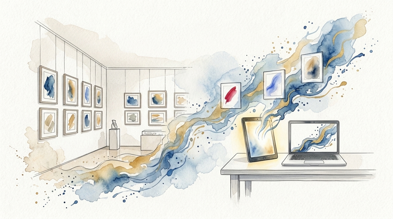 The Dual Model: How Digital and Physical Galleries Learned to Coexist cover